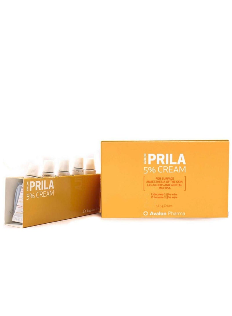 Avalon Pharma Prila 5% Cream 5Pcs 5 Gm - Image 1