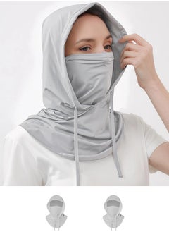 ShebSheb 2 PCS Balaclava Face Mask Sun UV Protection Hood Breathable Full Head Mask Face Cover for Men Women Cycling Skiing Fishing  - Image 1