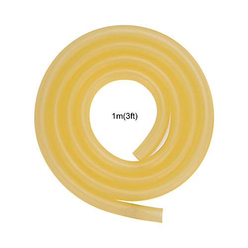 StonyLab Rubber Tubing, Pure Latex Amber Tubing Natural Rubber Tube 3/8'' (9mm) OD 1/4'' (6mm) ID Highly Elastic and Strong - 1 Meter - Image 3
