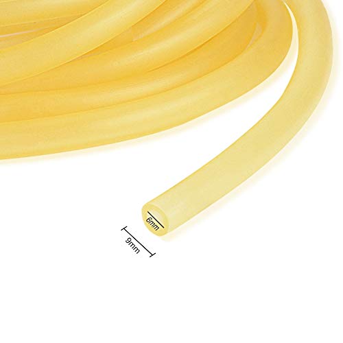 StonyLab Rubber Tubing, Pure Latex Amber Tubing Natural Rubber Tube 3/8'' (9mm) OD 1/4'' (6mm) ID Highly Elastic and Strong - 1 Meter - Image 2