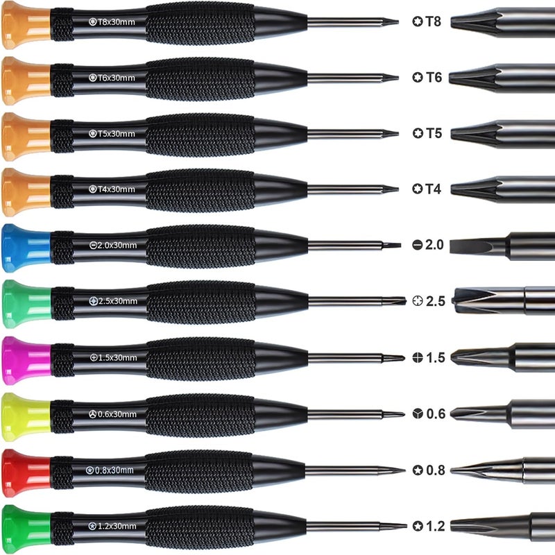 Warmstor 24Pcs Electronics Repair Tool Kit with Precision Screwdriver Set, Battery Screen Replacement Tools Kit for Opening Fix iPhone X 11 12 13 14 15 16 Pro Max Plus, Computer, Tablet, Xbox, Watch - Image 2
