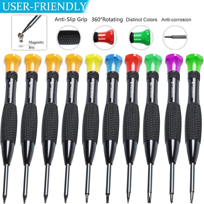 Warmstor 24Pcs Electronics Repair Tool Kit with Precision Screwdriver Set, Battery Screen Replacement Tools Kit for Opening Fix iPhone X 11 12 13 14 15 16 Pro Max Plus, Computer, Tablet, Xbox, Watch - Image 3