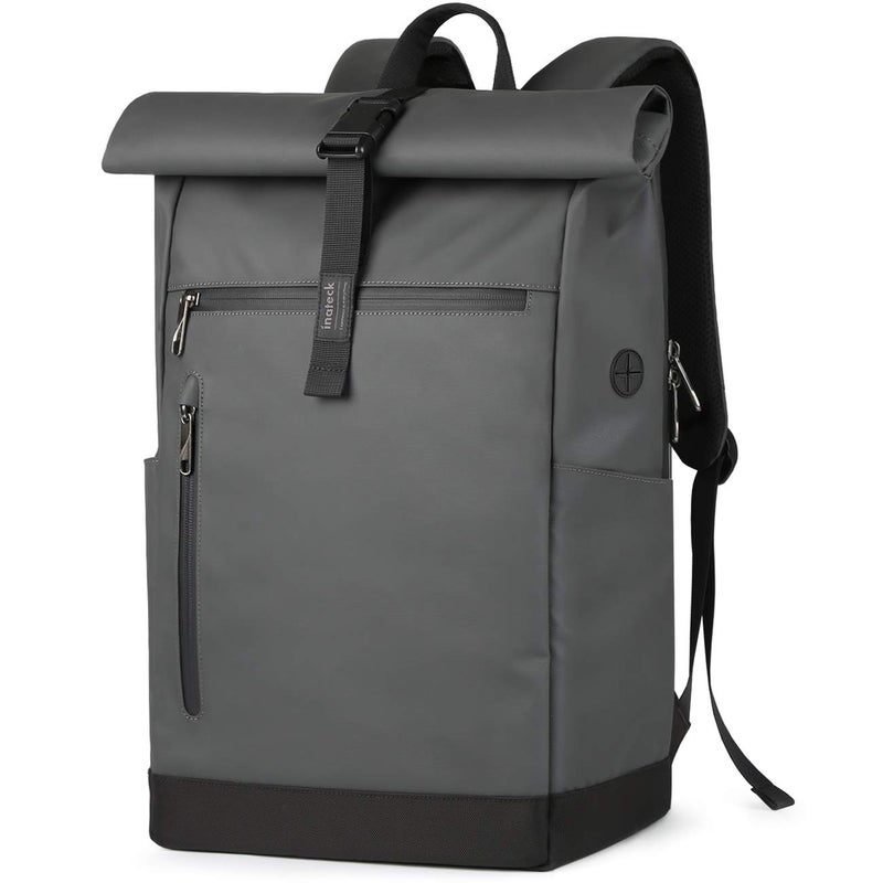 Inateck RollTop Backpack Men Women 25L-30L Bicycle Backpack Laptop Backpack School Backpack for University Bicycle Leisure Job Sports Travel Cycling Stylish Daypack with 17 Inch Laptop Compartment - - Image 1