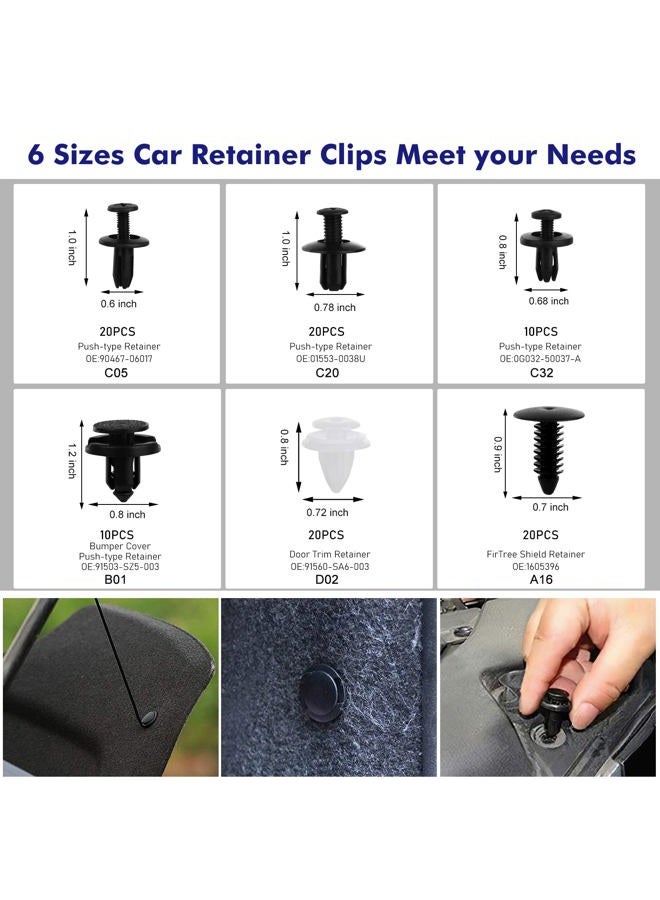 GLK 248pcs Trim Removal Tool, Pry Tool, Door Panel Radio/Stereo Terminal Removal Tool Kit, Fasteners Remover, with Car Retainer Bumper Clips,Automotive Hook Set, Blue - Image 3