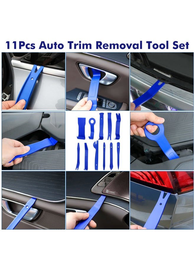 GLK 248pcs Trim Removal Tool, Pry Tool, Door Panel Radio/Stereo Terminal Removal Tool Kit, Fasteners Remover, with Car Retainer Bumper Clips,Automotive Hook Set, Blue - Image 2