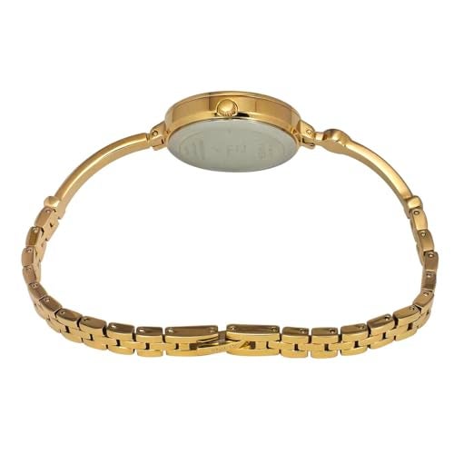 TIMEX Fria Analog Watch for Women with Mother of Pearl Round Dial & Gold Brass Bracelet Band Water Resistant Women's Wrist Watches - TWEL18401 - Image 3
