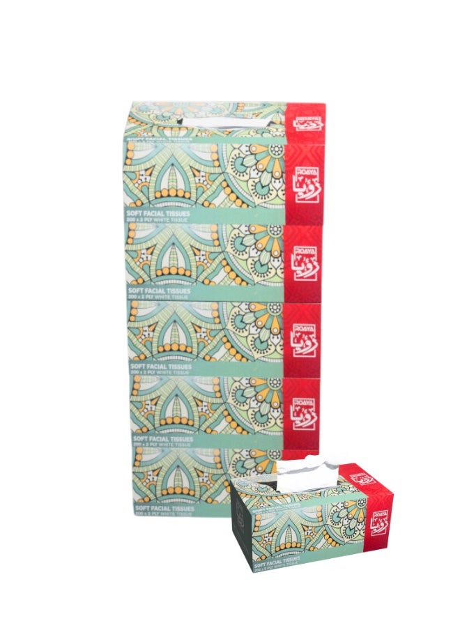 ROAYA Roaya Facial Tissue 200 sheets x 2 Ply - CTN  - Image 3