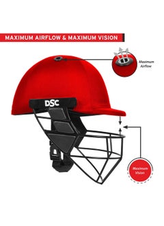 DSC Avenger PRO Premium Cricket Helmet | For Men & Boys | Fixed Spring Steel Grill | Back Support Strap | Neck Guard | Lightweight  - Image 2