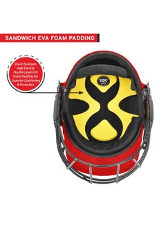 DSC Avenger PRO Premium Cricket Helmet | For Men & Boys | Fixed Spring Steel Grill | Back Support Strap | Neck Guard | Lightweight  - Image 3