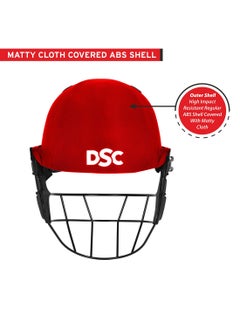 DSC Avenger PRO Premium Cricket Helmet | For Men & Boys | Fixed Spring Steel Grill | Back Support Strap | Neck Guard | Lightweight  - Image 4