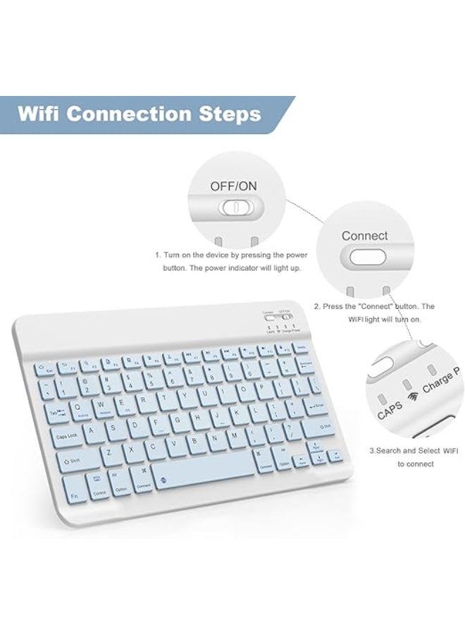 Bluetooth Keyboard for iPad – Slim, Wireless, Portable, Compatible with iPad 13/12/11/10/9/8/7 inch, iPad Air, iPad Mini, and Tablets - Image 4