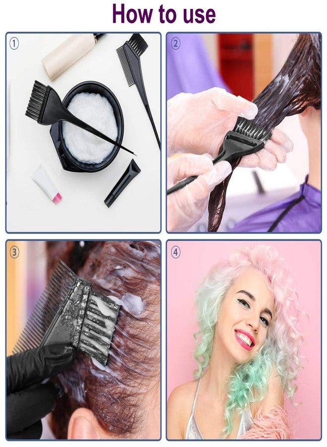 MYYNTI Hair Coloring Dyeing Kit Tint Tool Brush and Plastic1LBowl and Apron Set for Professional Hairdressing or Home Use for Men and Women Dye Brush Kit Multicolor 5 Pieces (Combo Set-2) - Image 2