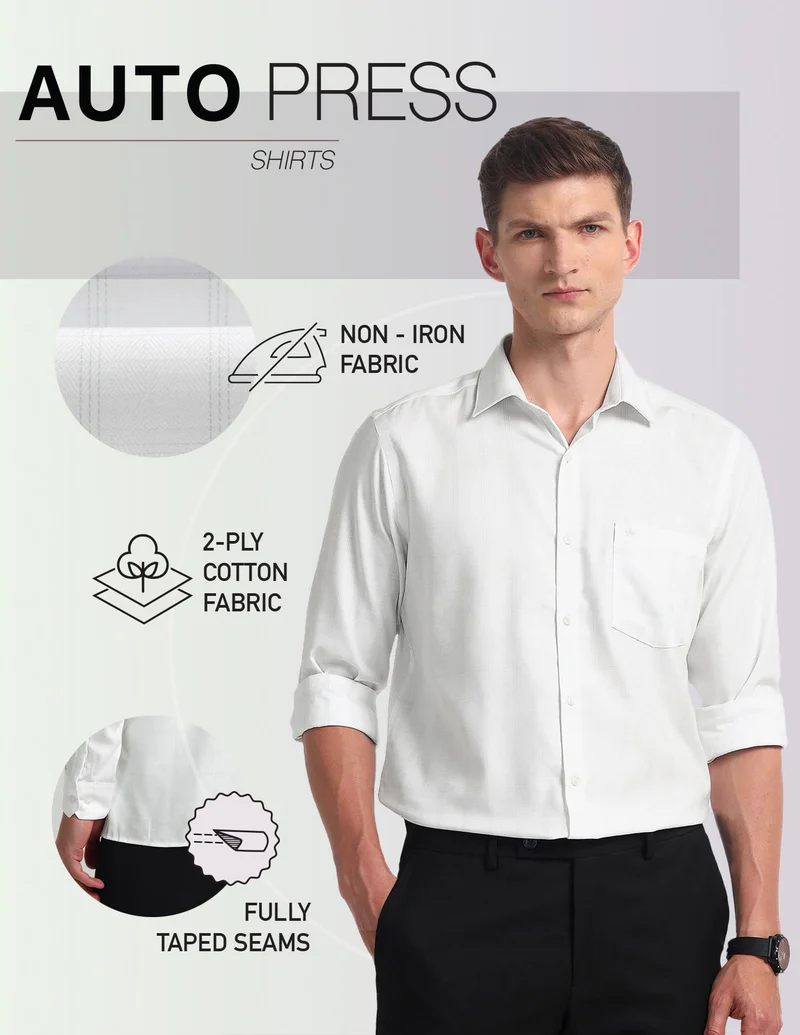 Arrow Navy Slim Fit Autoflex Trousers for Men | Best Price UAE