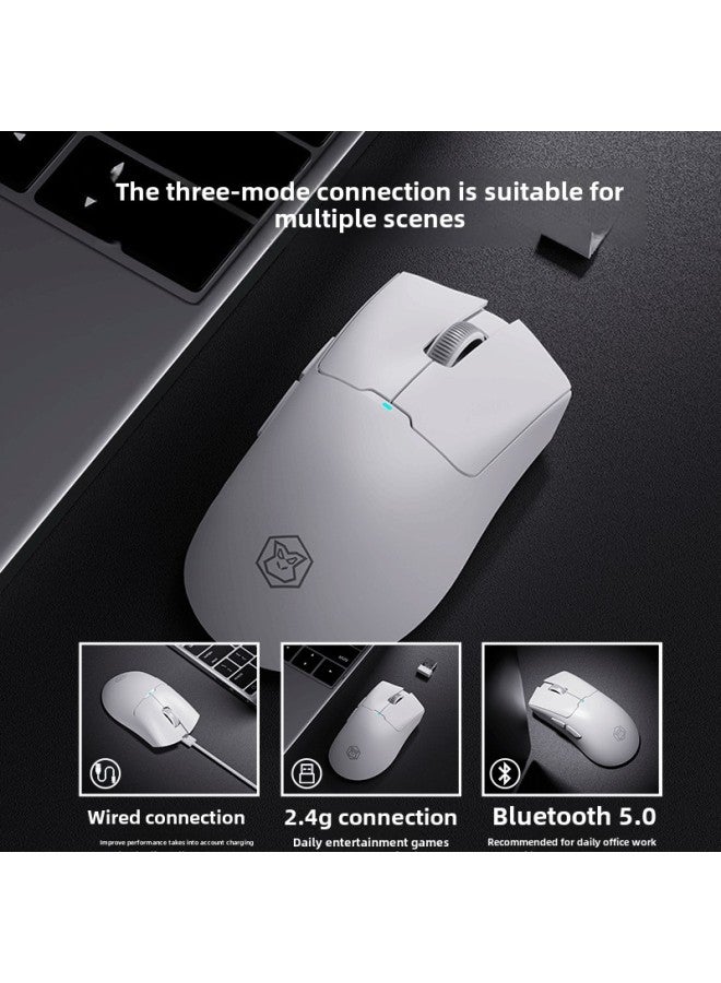 X21 Three-Mode Wireless Mouse Wired Mechanical Electric Competition Game Special LOL Chicken Eating CF Macro Computer Office-Colour:X21pro Black Three Templates  - Image 5