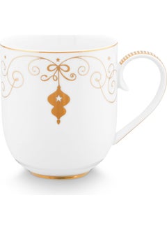 Pip Studio Royal Gold White White Porcelain Mug 325 ml  - Image 1