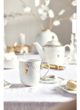 Pip Studio Royal Gold White White Porcelain Mug 325 ml  - Image 4