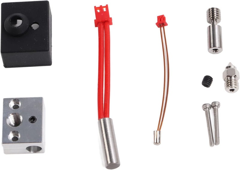 klarako 24V 40W Extruder Hotend Kit, Ti Alloy Heatbreak High Temperature 300℃ 3D Print Nozzle Heating Block for Ender 3 S1 Authentic Creality Assembled Hotend Kit - Image 1