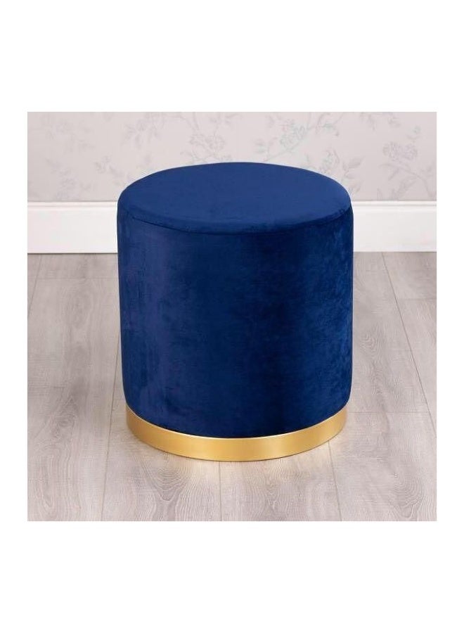 Luxury Pouf with Steel Frame – Modern Design Combining Comfort and Durability – Blue