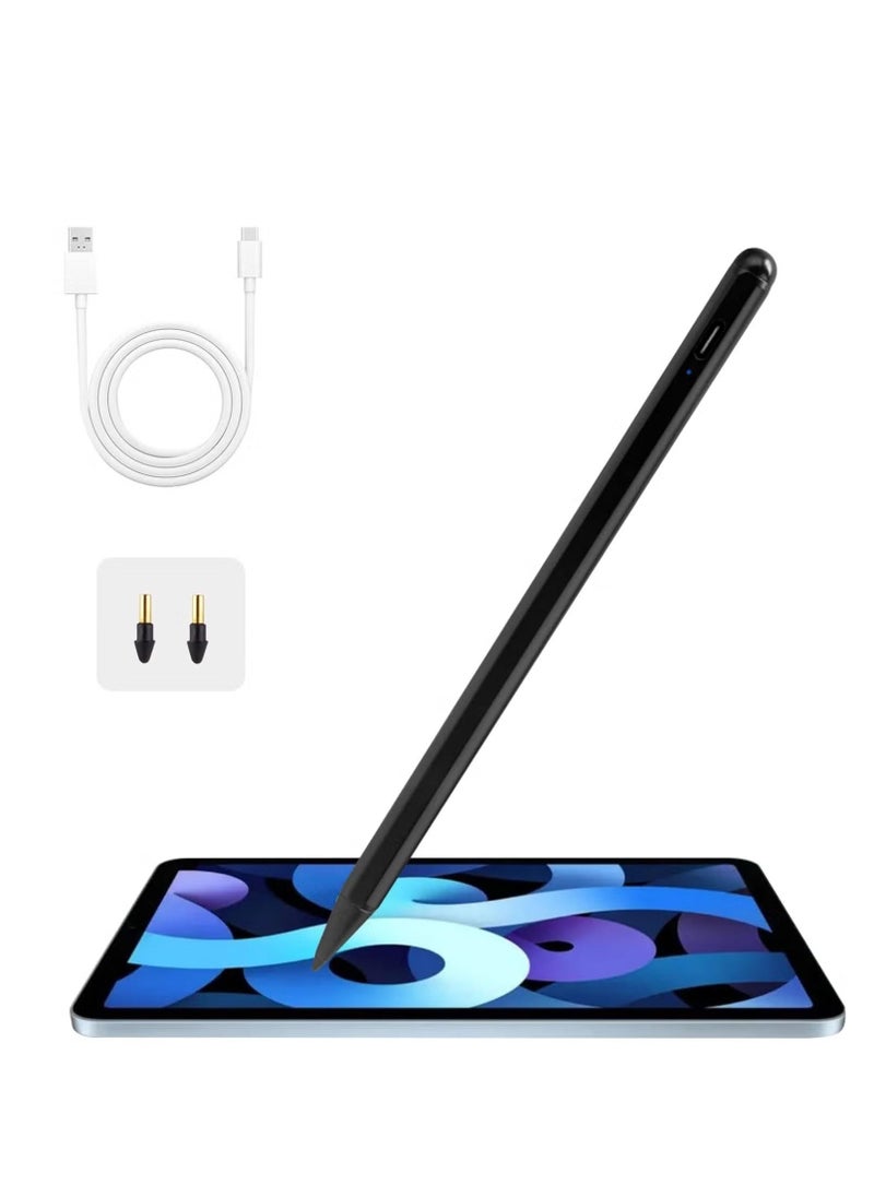 JAJEEK 2023 iPad Stylus Pencil for Apple iPad 2nd Generation Pen Compatible with iPad Pro 12.9"/11", iPad 10/9/8 Gen, iPad Air 5th/4th Gen, iPad Mini 6, Palm Rejection iPad Pen for Drawing and Writing, Black - Image 1