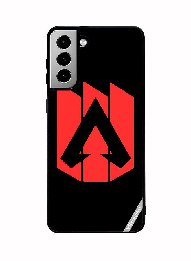 VR CREATIVE Protective Case Cover For Samsung Galaxy S21 FE 5G Red Logo Apex Legends Design Multicolour - Image 1