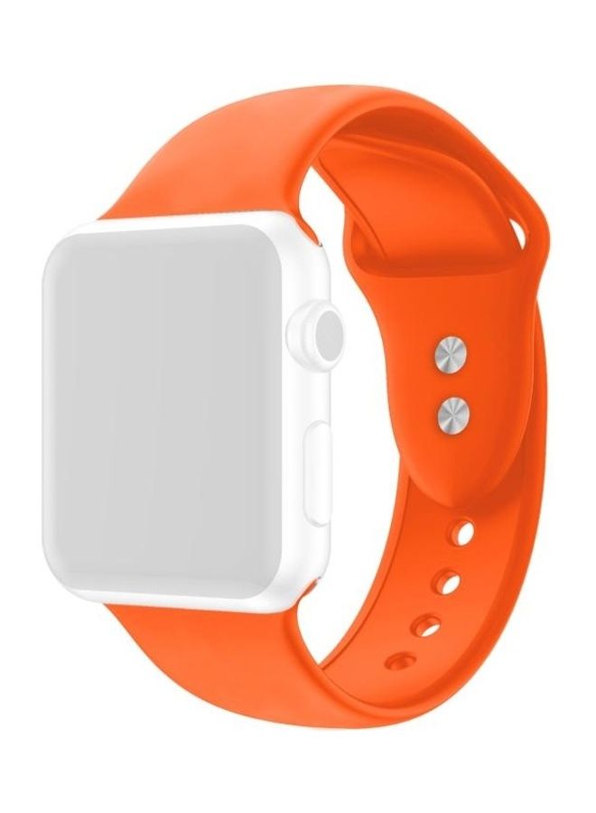 Ethnic Replacement Watchband for Apple Watch Series 1/2/3/4/5/6/7/SE 42/44/45mm Orange - Image 1