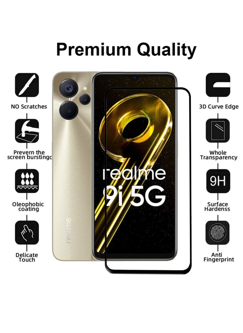 Generic - Realme 9i 5G Screen Protector – Premium Edge to Edge Tempered Glass Protector, High Transparency, Delicate Touch, Anti-Explosion, Smooth Arc Edges, Easy Installation - Image 1