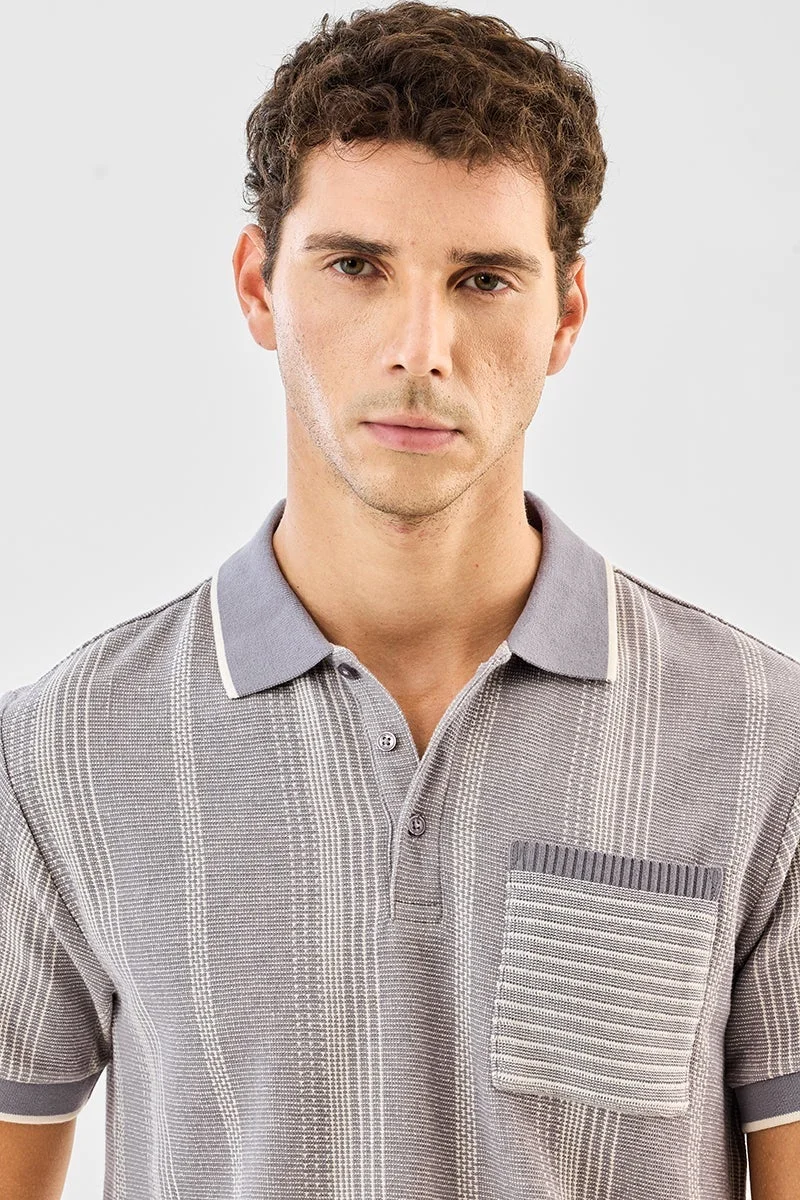 سنيتش تي شيرت بولو بقصة عادية بنقوش