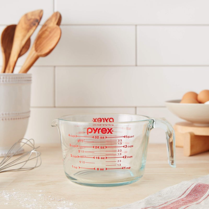 PYREX كوب قياس زجاجي بايركس 5301485 سعة 4 أكواب - صنع في الولايات المتحدة الأمريكية - Image 2
