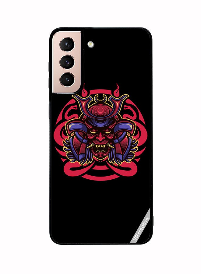 VR CREATIVE Protective Case Cover For Samsung Galaxy S21 Plus 5G Japanesse Samurai Mask Design Multicolour - Image 1