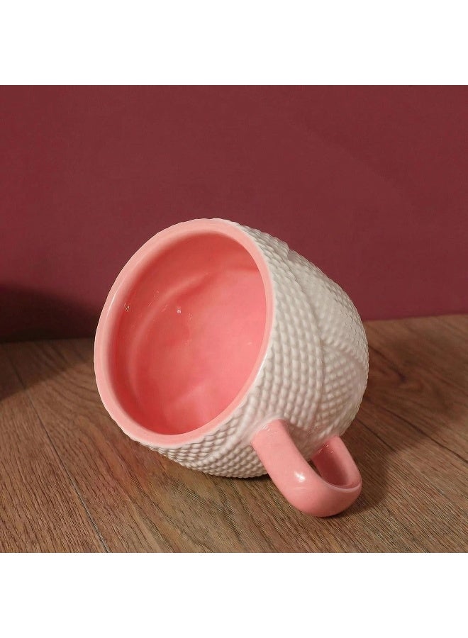 Reusable ceramic coffee mug, suitable for family gatherings and special occasions, durable ceramic mug, coffee cup, 280ml. - Image 5