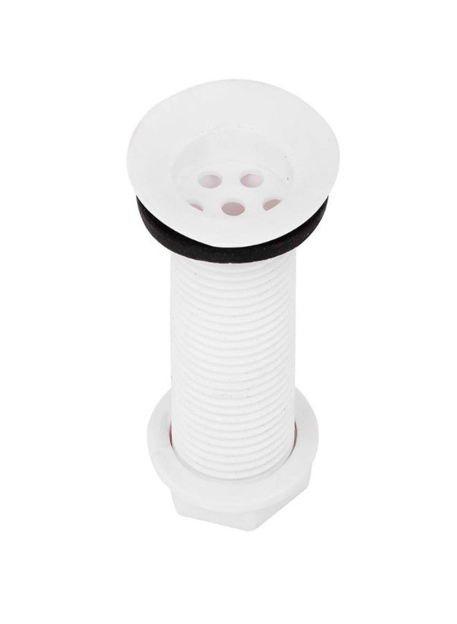 COSVIT PVC Plastic White Full Thread Waste Coupling for Wash Basin (Pack of 1) - Image 1
