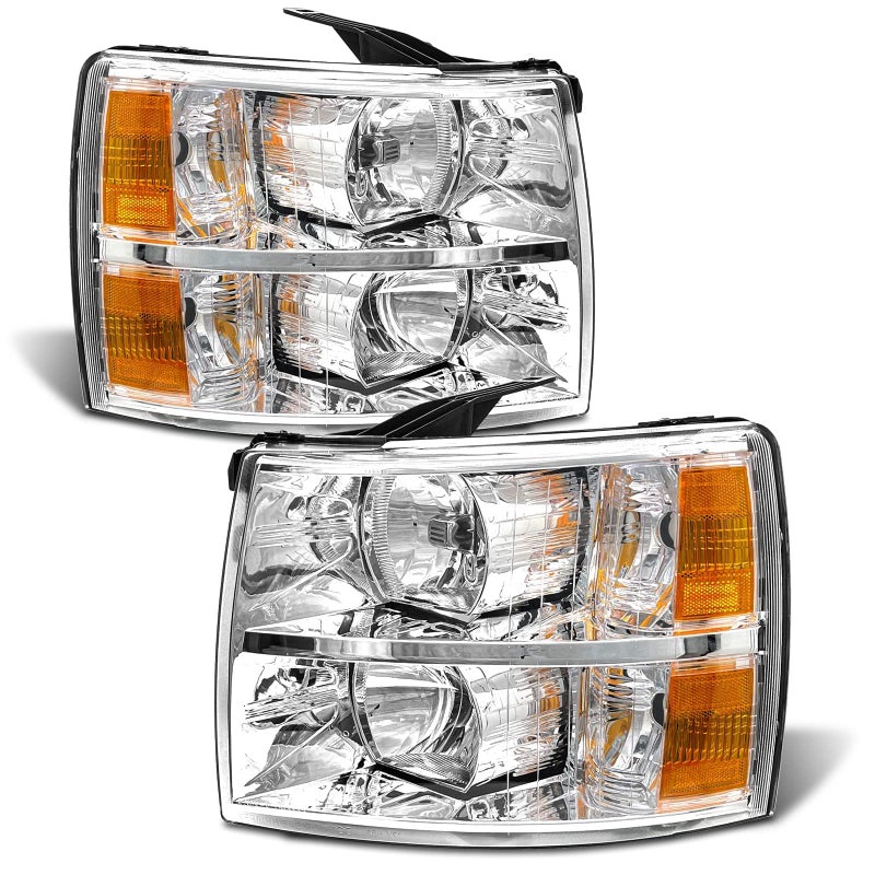ADCARLIGHTS Chevy Silverado Headlight Assembly for 20072013 Chevy Silverado 150020072014 Silverado 2500HD 3500HD Halogen2500HD3500HD fit 2007 New Body Style 2014 Old Body Style Models Only
