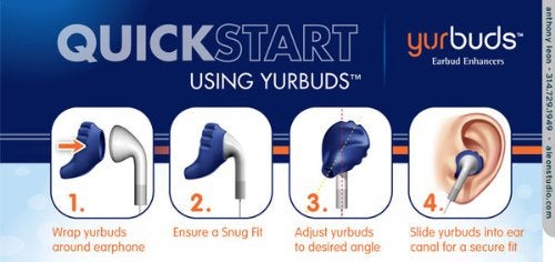 Yurbuds Earbud Covers Black Size 5 - Image 3