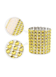 RARELY 100 pieces Golden Rhinestone Napkin Rings for Banquet Decoration Scene Layout  - Image 4
