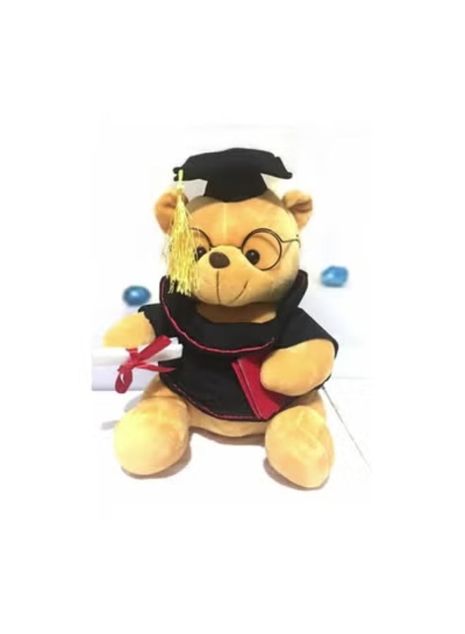 دببة التخرج دمية محشوة دمية دب فخمة قبعة دب التخرج روضة الأطفال، هدايا التخرج دب محشو لعبة دب فخمة، لتزيين حفلة التخرج للأولاد والبنات - Image 1