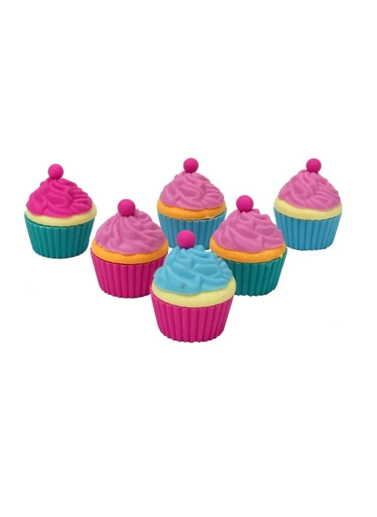 Tinc Colorful Cupcake Erasers Set - Image 2