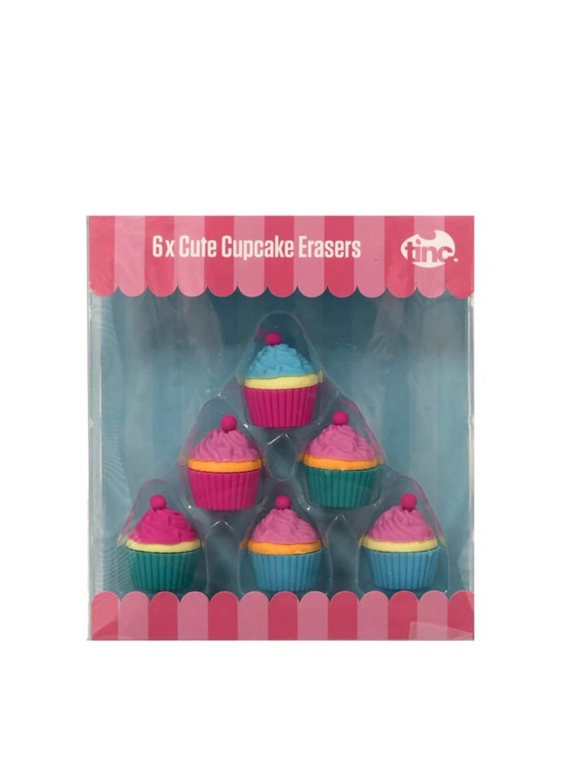 Tinc Colorful Cupcake Erasers Set - Image 1