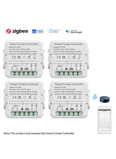 Smart Curtain Controller Zigbee APP WiFi Smart Switch Module for Home Hotel Apartment Office Smart Curtain Opener Voice Control Support Shared Devices Smart Timing Function