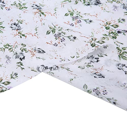 Antetek 7Pcs 20" x 20" Cotton Fabric DIY Making Supplies Quilting Patchwork Fabric Fat Quarter Bundles DIY for Quilting Cotton Patchwork Cushions (Grey, 20" x 20") - Image 5