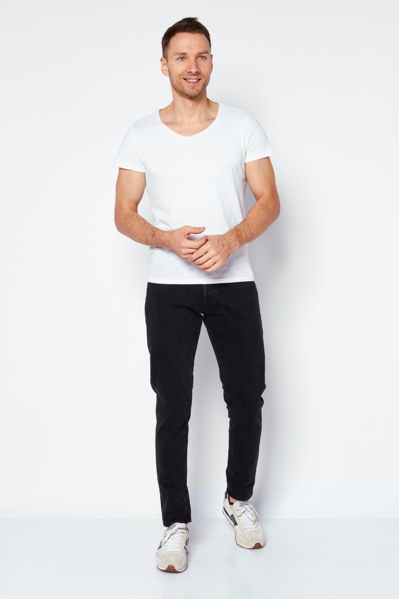 SELECTED جوانتي جينز ضيق للرجال باللون الأسود مغسول بشكل داكن وقابل للتمدد - Image 2