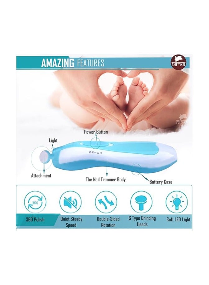 مبرد أظافر كهربائي للأطفال قابل للشحن – لبني ناعم وآمن للاستخدام - Image 5