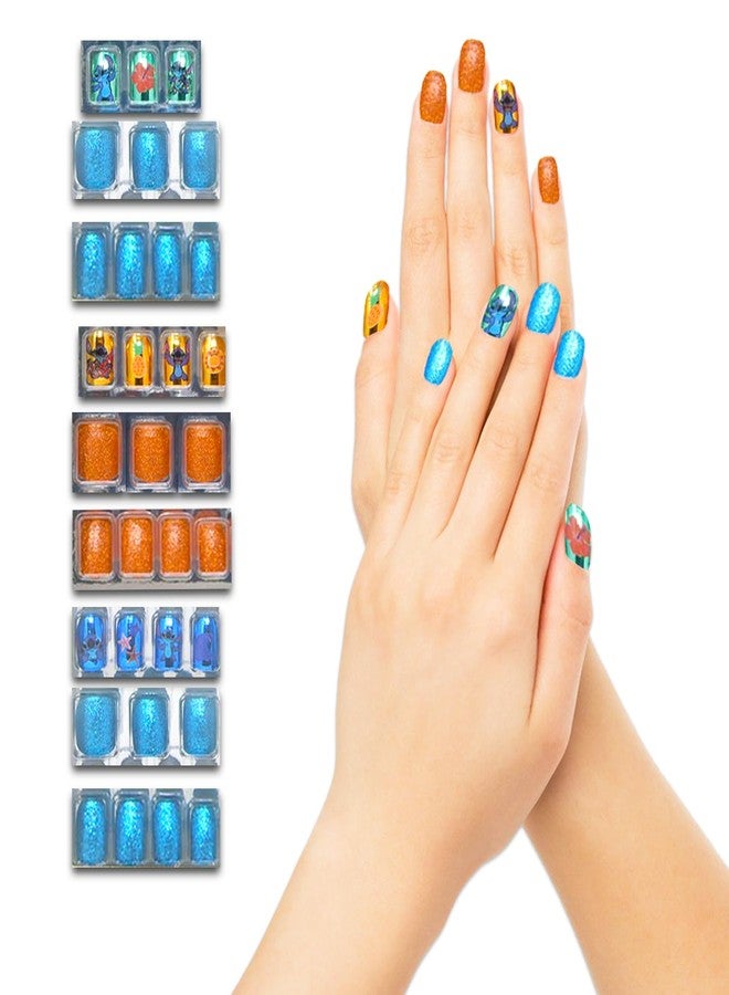 Lilo & Stitch مجموعة ملصقات فن الأظافر من ستيتش - حزمة تحتوي على 36 أظافر ليلو وستيشن قابلة للصق لاحتياجات عيد الميلاد، حقائب الهدايا، وأكثر، مع ملصقات والمزيد - Image 5