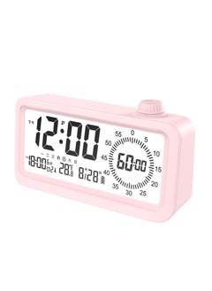 Childrens Study Timer Visual Reminder Clock Battery Pink