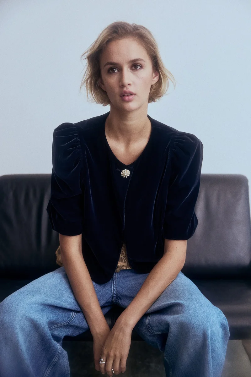 H&M Puff-sleeved top