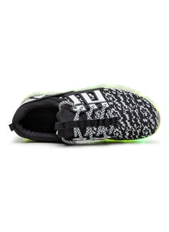 NIBEMINENT Kids Fashion Children Lamp Low Top Sneakers Black/White  - Image 2