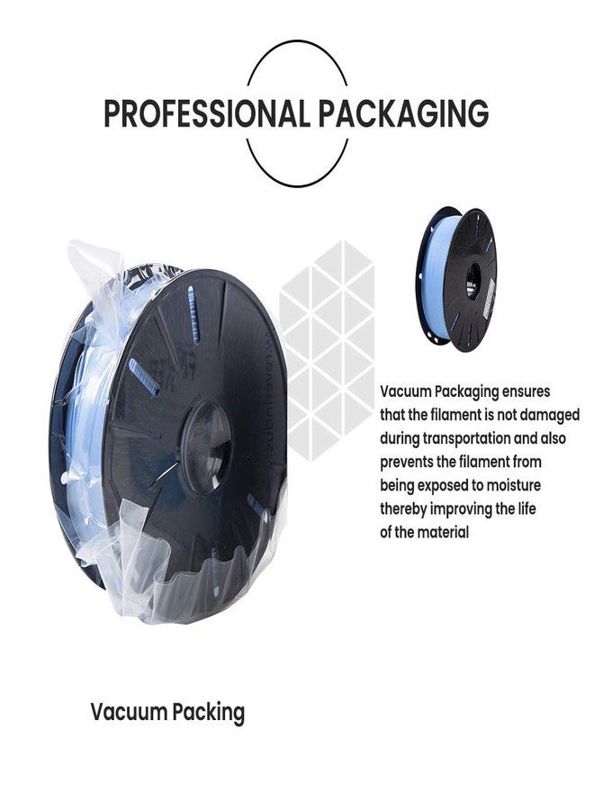 Tesseract Premium ABS 1.75mm 3D Printing Filament | Dimensional Accuracy +/- 0.03mm | Compatible with Most FDM Printers | 1 KG 3D Printer Filament - ABS Sky Blue (Quantity 1) - Image 5