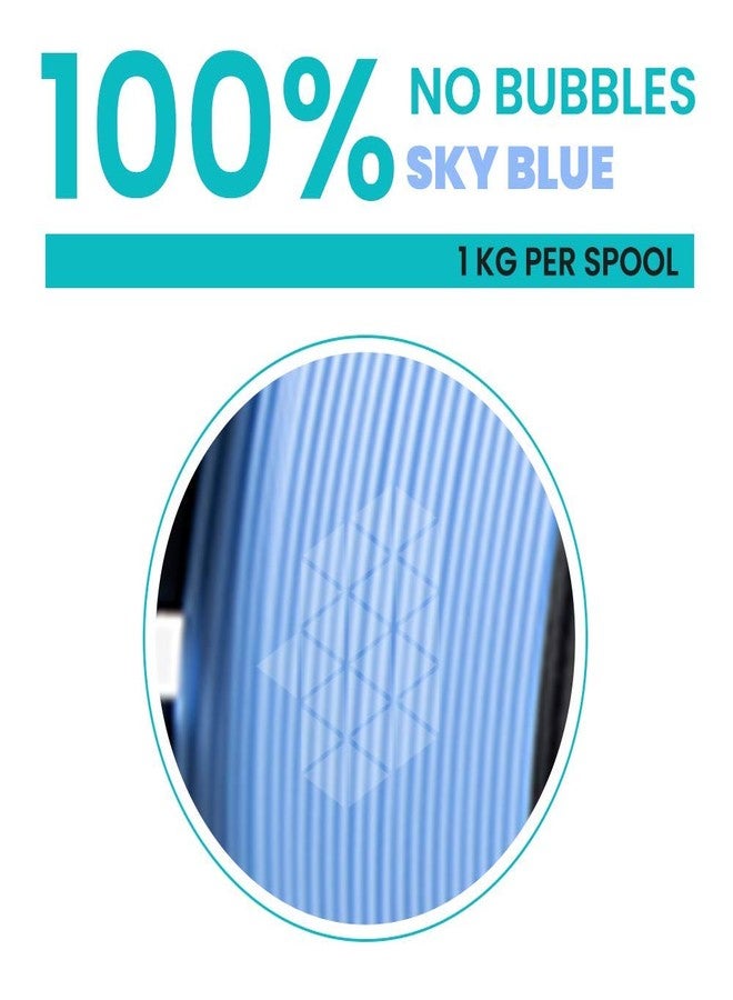 Tesseract Premium ABS 1.75mm 3D Printing Filament | Dimensional Accuracy +/- 0.03mm | Compatible with Most FDM Printers | 1 KG 3D Printer Filament - ABS Sky Blue (Quantity 1) - Image 3