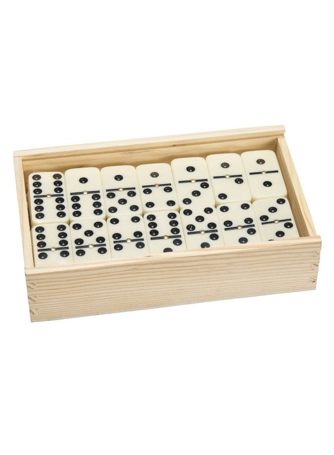 Hey! Play! Premium Set Of 55 Double Nine Dominoes W/Wood Case Game - Image 2