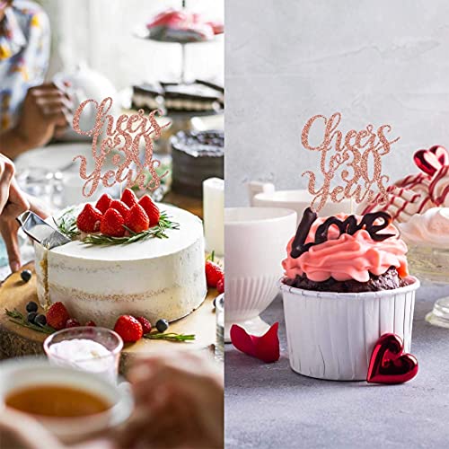 Festiko®30 روز جولد جليتر تشييرز تو 30 ييرز كيك توبّر - Image 3