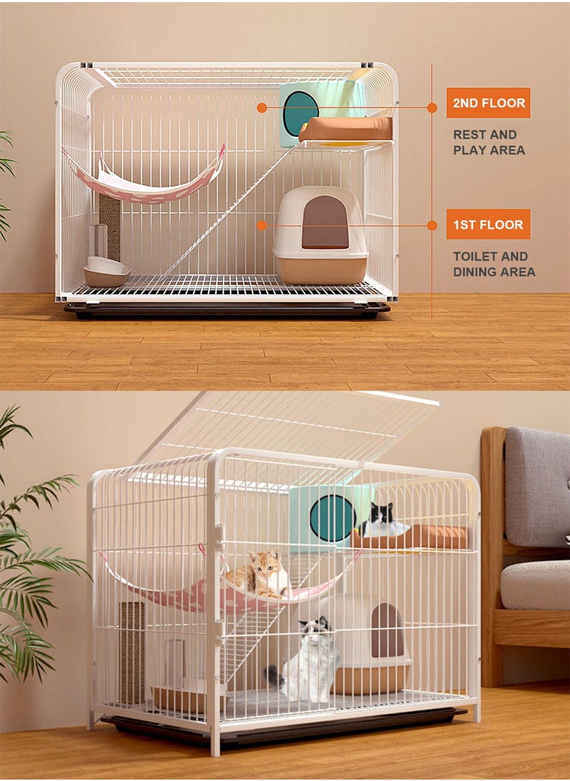Kidle Cat Cage Extra Large Free Space Cat Cage Villa Cat House Cat Cabinet Cat Nest Cat Climbing Shelf  - Image 3